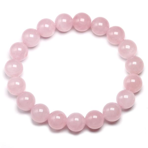 Feng Shui Rose Quartz Bracelet for Women Handmade Natural Stone Chakra Jewelry Gift