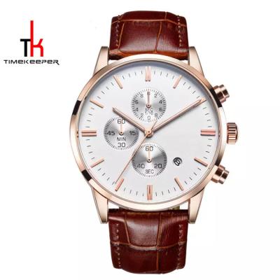 SS Fitness Wrist Watch Six Hands 5 ATM Water Resistant Watch Multifunctional