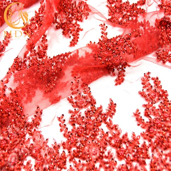 Оглушать Тюль шарики вышивки ткани шнурка яркого блеска для свадьбы