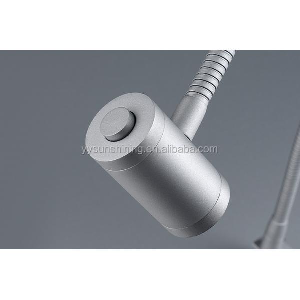 20 PCs/Ctn Silver Flexible Gooseneck LED Bed-Head Headboard Reading Lamp