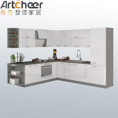 Armário de cozinha de granito com balcão e material de grau E0