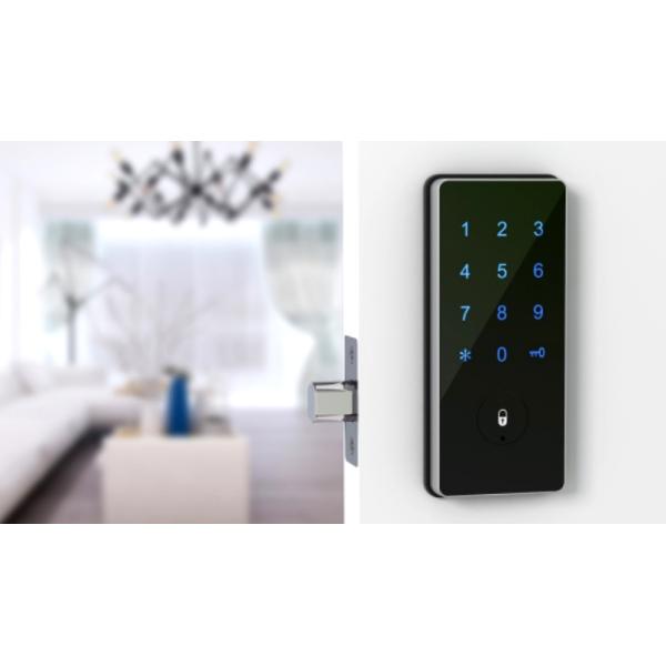 Bedroom 30mm-70mm Smart Key Electronic Lock For Wooden Door Single Double Cylinder