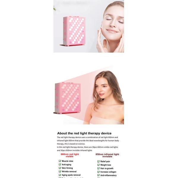 Инфракрасный мини ручной светодиодный красный свет терапия продуктовый панель 660nm 850nm