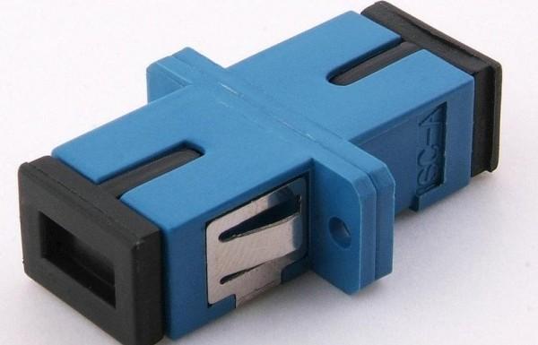 Fiber Optic Sc Upc Adapter , Optical Port Adapter With Long Flange