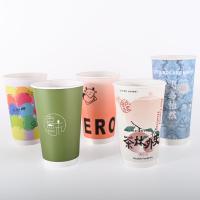 Calidad alimenticia PE recubrimiento de papel de pared doble copas para bebidas calientes Fiestas de Navidad