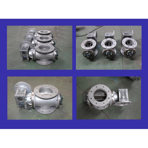 Sanitary Stainless Steel Rotary Airlock Electromagnetic Valve For Grain