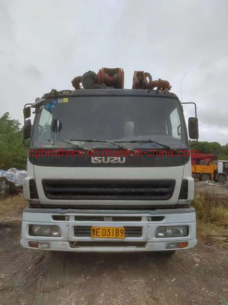 SY5313THB Camion de mélange prêt monté sur une pompe à béton de 48 mètres avec une structure de type cylindre
