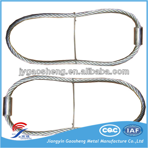 Acero de hierro de acero de ojo flamenco prensado Sling Acero de alto carbono DIN