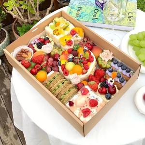 パンとハンバーガーのための窓付き紙食品包装箱