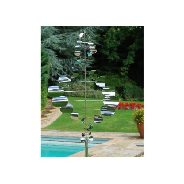 Jardin de sculpture extérieure cinétique en acier inoxydable de vent grand décoratif