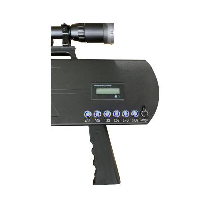 80W Portable Drone Signal Jammer Gunshape Up To 1000 Meters Range