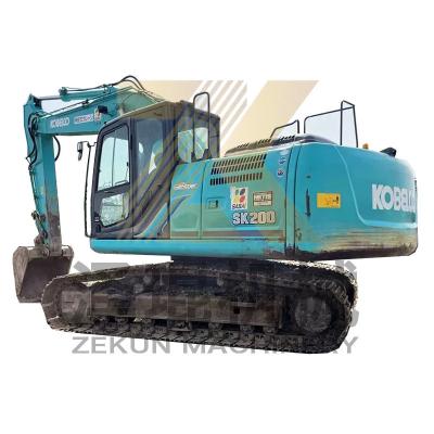 Excavateur Kobelco SK200-8 d'occasion de 20 tonnes avec un temps de travail réduit du Japon