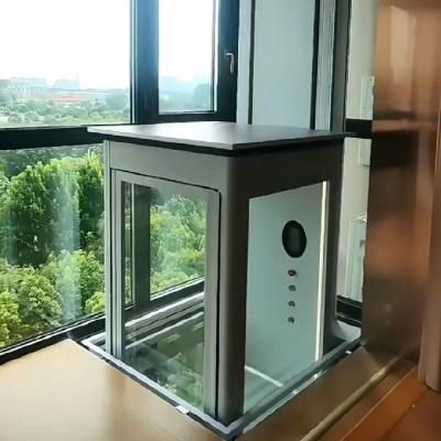 Hydraulic Naked Cabin Elevators – 5 Stops with 14.5m Travel Height for Home Use
