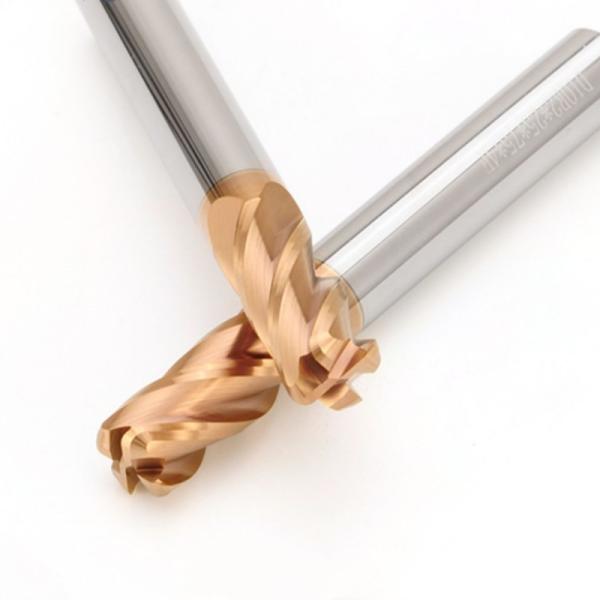D4 D20 Carbide End Mill , HRC58 Solid 4 Flute Milling Cutter For CNC Machining