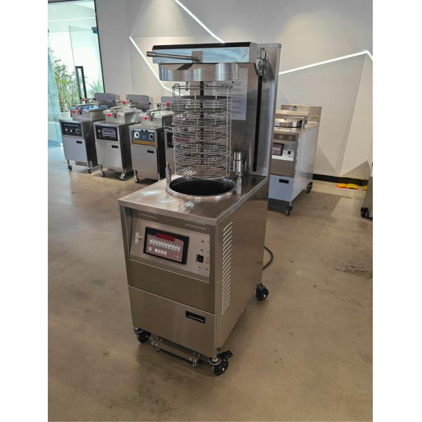 6HD Electric 12KW 380V 28L 6 Fry Tray Big Productivity Round Auto Lift Broaster Chicken Pressure Fryer