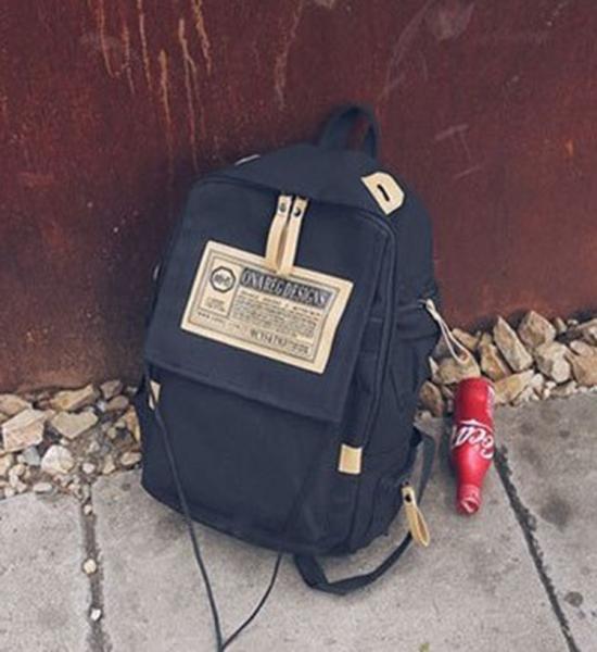 Custom new wholesale fashion Korean school boys custom canvas shoulder bag female large capacity travel backpack