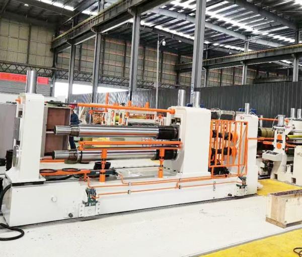 Hydraulic 15kw 3x1350mm Steel Coil Slitting Machine With Recoiler