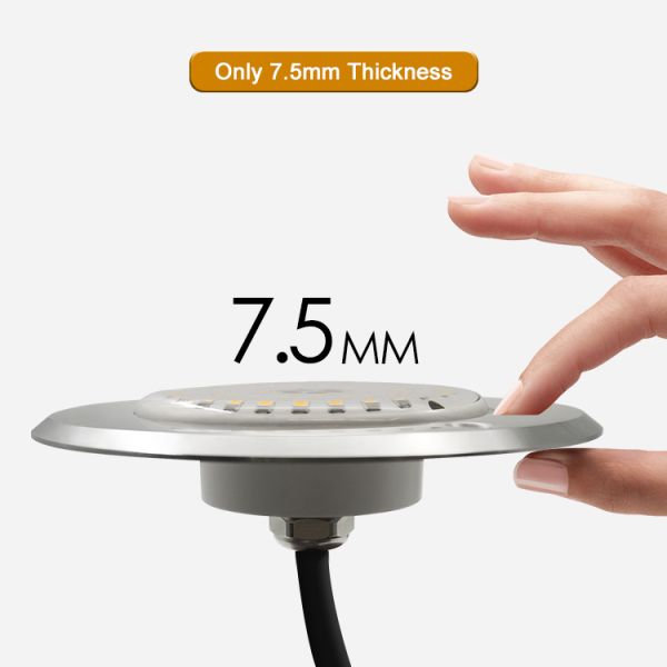 Underwater Submersible LED Pool Lights DC12V Constant Voltage 10W DIA160*7.5MM With APP Remote Control