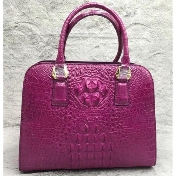 Fashion Authentic Crocodile Skin OL Lady Working Purse Female Handbag Exotic Alligator Leather Women Single Shoulder Bag