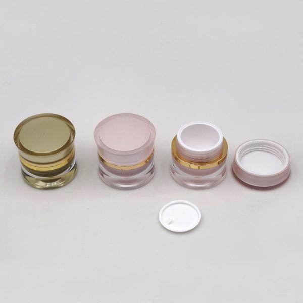 15G Luxury Waist Empty Plastic Jar For Skin Care Cream Acrylic Cream Jar