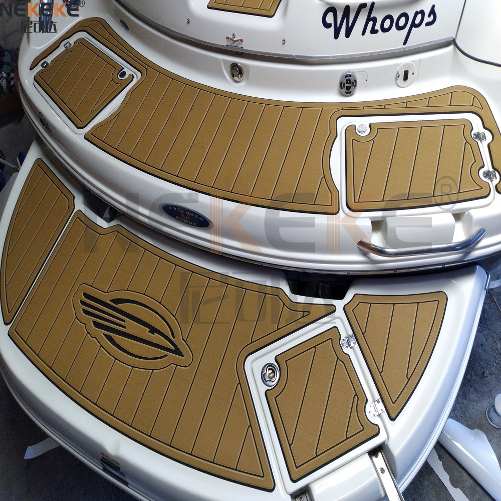 Chaparral Sunesta 274 2005 Swim Step Cockpit EVA Faux Teak Deck Mat Marine Flooring Pad