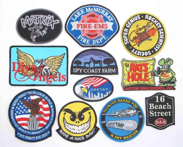 Heat Transfer Clothing Embroidered Patches School Club Uniform Badge Twill