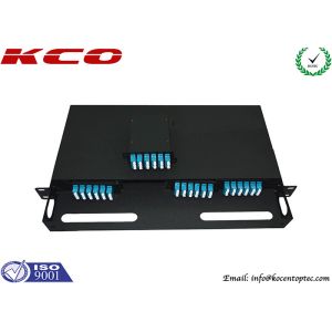 Cassette 96 Cores Fiber Optic MPO MTP Patch Cord 1U 19