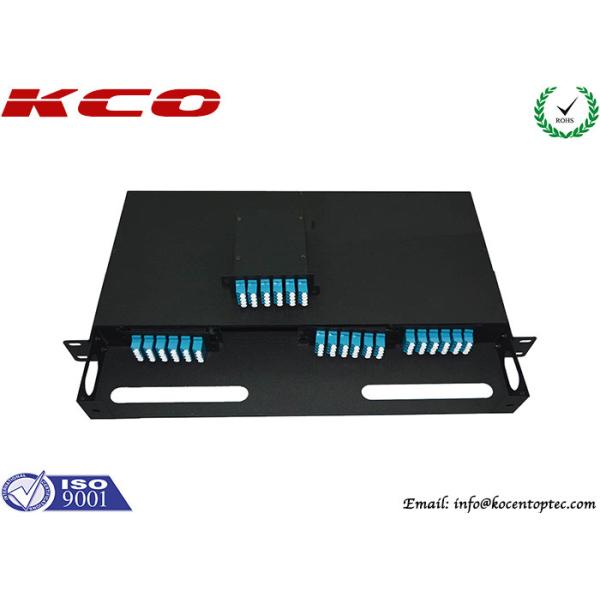Cassette 96 Cores Fiber Optic MPO MTP Patch Cord 1U 19 High Density Patch Panel