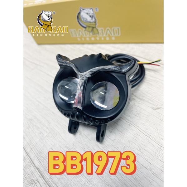Owl Shape Aluminum White Yellow Dual Color Motorbike LED Fog Light