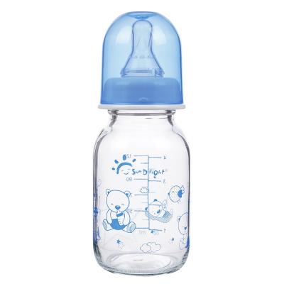 125ml 4oz Standard Neck Borosilicate Glass Baby Feeding Bottles