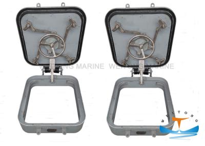 Quick Acting Watertight Hatch Cover , Weather Tight Boat Deck Hatch Covers