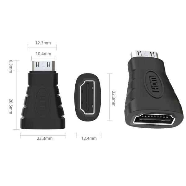 Золото покрыло конвертер HDMI мини, женщину к мини переходнику мужчины HDMI