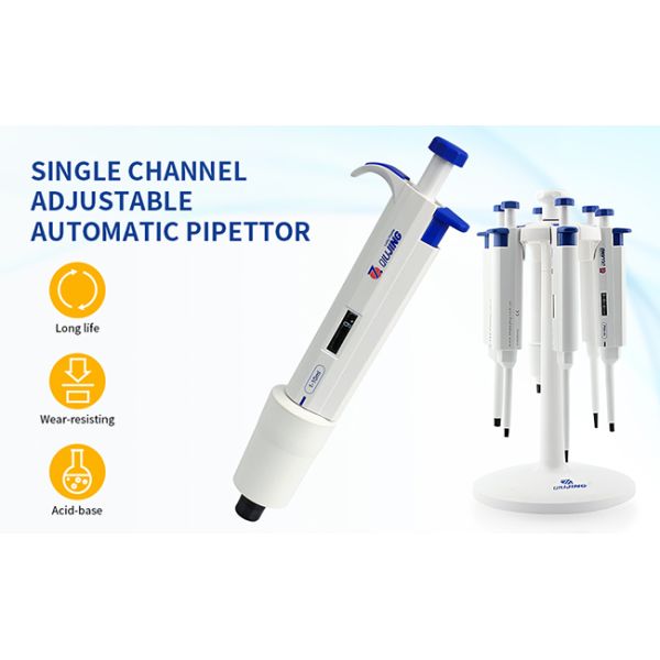 1-10ML Manual Adjustable Pipette Laboratory Micropipette Single Channel Pipettor