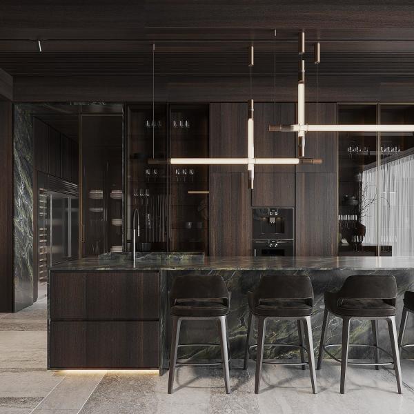 Large Style Complete Custom Kitchen Cabinet Set Island Kitchen Furniture Lacquer Finish Wooden Kitchen Cupboard For Villa