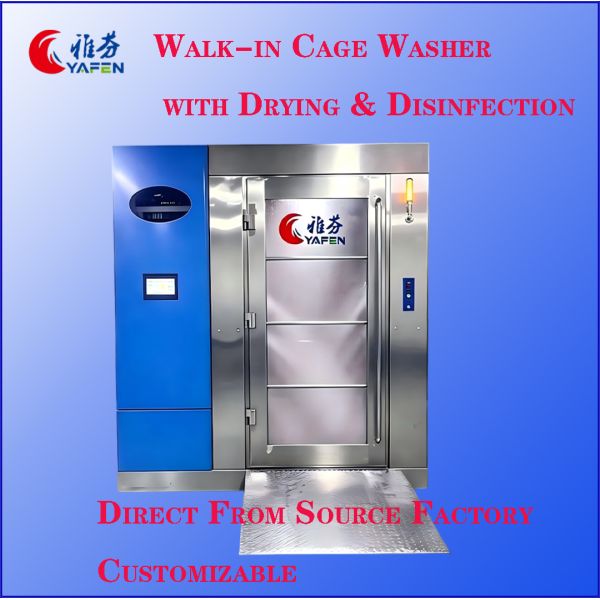 Large Capacity Walk In Cage Cleaning Machine Fully Automatic For Animal Laboratories
