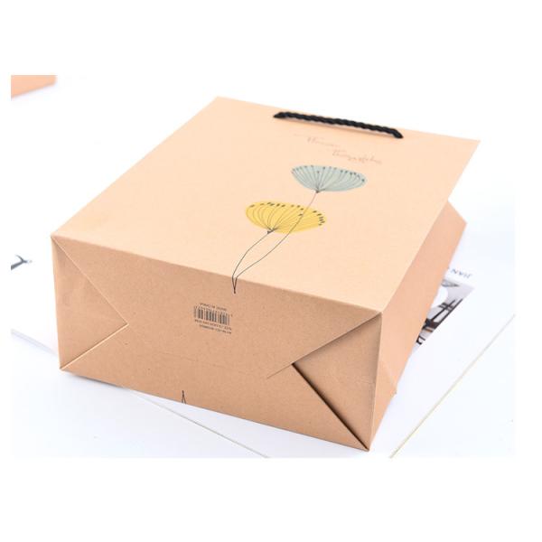 Custom 10x8in Brown Kraft Jewelry Gift Bags with Handle