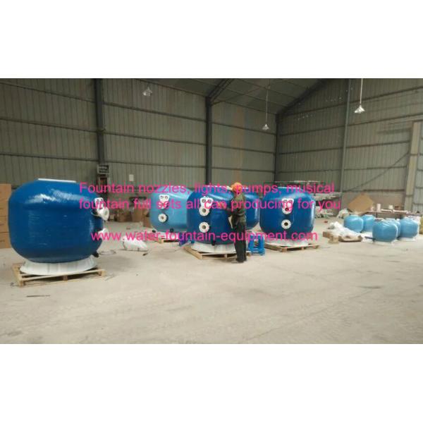 Diameter 1600 Commercial Fibreglass Swimming Pool Sand Filters Pools Filtration With Oil Guage Plate