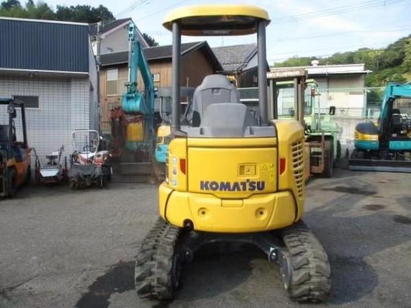 Excavadora original Komatsu de 3 toneladas com cabine fechada