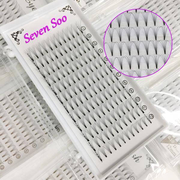 3D 4D 5D premade fans eyelash extensions private label premade volume fans