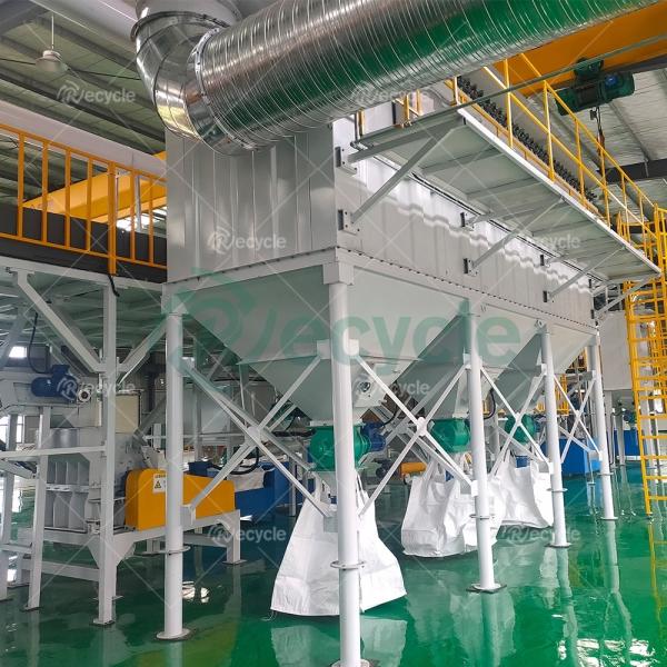 Materiais-primas de automóveis Instalação de reciclagem de baterias de íons de lítio de alta taxa de recuperação personalizada