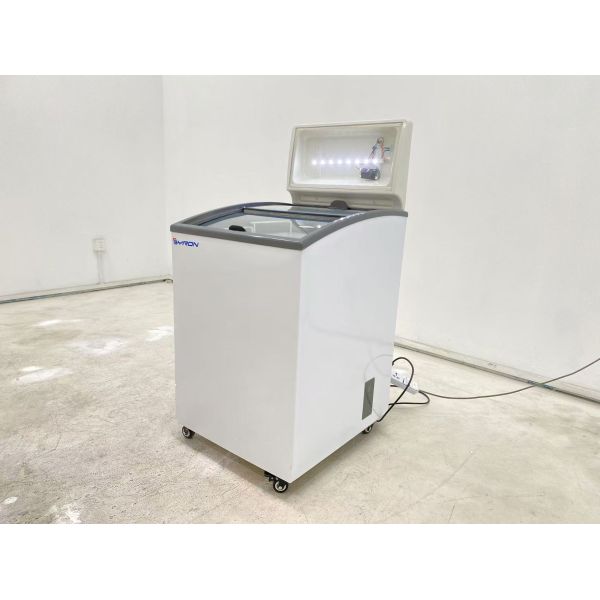 Commercial Ice Cream Freezer Sliding Chest Freezer Glass Top Horizontal