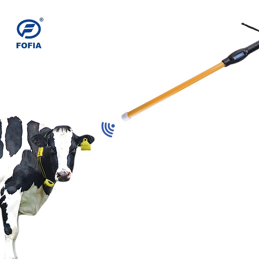 FOFIA PT280 RFID Stick Reader Handheld Multifunctional 128x32 OLED Screen 10-20m Reading Distance USB For ISO 11784/5