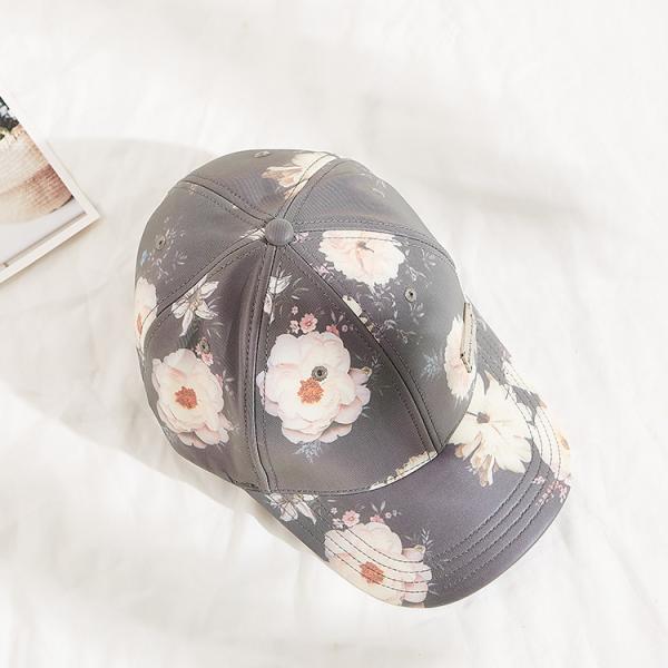 Gorra de béisbol de la sublimación del estampado de flores de las mujeres del Snapback