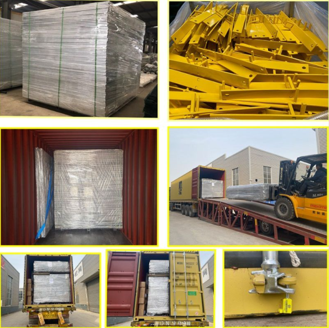 Australia Compliant  Anti Climb Temporary Fence Panel Adjustable Mesh Steel Frame