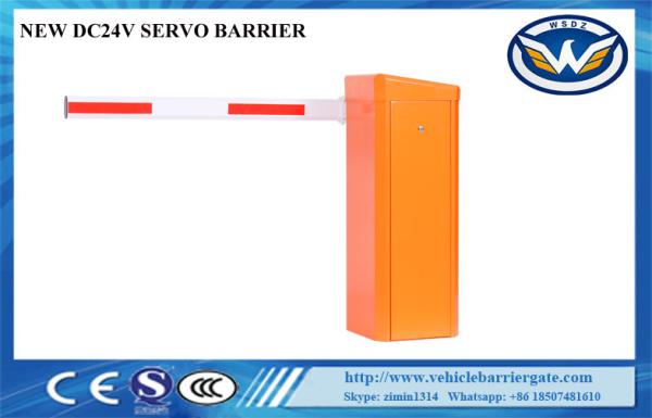 High Speed Parking Lot Barriers 0.9s Servo Motor 24V Anti Collision Alarm Signal Interface