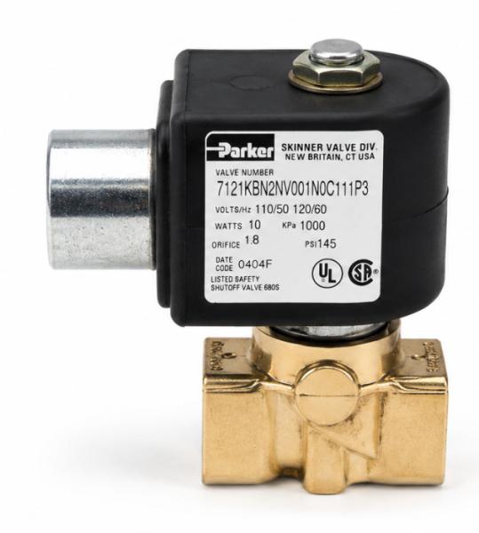 Parker 7121KBN3UV00N0C222Q3 Pilot Operated Valve - 3/8 High Flow NC Solenoid