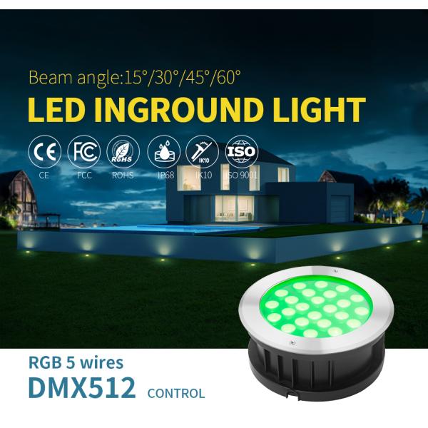 18W RGB DMX512 привело земные света делает IP68 водостойким 900LM для сада