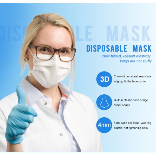 En14683 type protecteur médical d'Iir de rose chirurgical jetable de masque protecteur