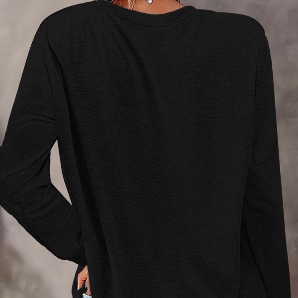 Loose Women Sportswear Tops Long Sleeves Round Neck Hoodie Breathable Type