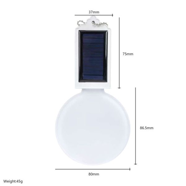 Solar-Powered Sublimation Acrylic Pendant Light Blanks Custom Acrylic Lamp Ornament Holiday Decorations